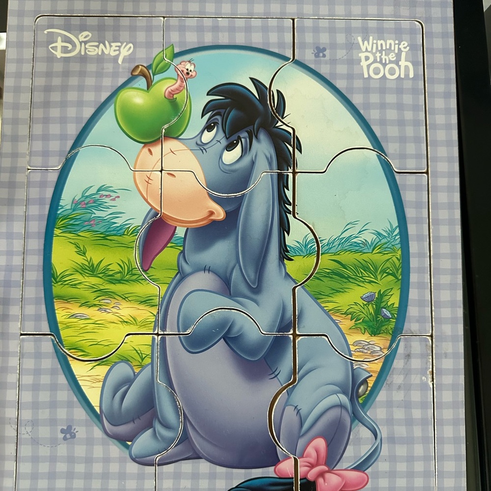 Vintage Disney Eeyore Puzzle Milton Bradley Winnie the Pooh Jigsaw Puzzle